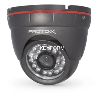 Видеокамера AHD купольная антивандальная Proto-x AHD-SL13F36IR
