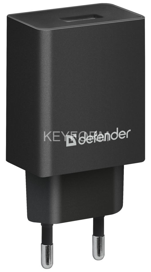 Defender Сетевой адаптер EPA-10 черный, 1xUSB, 5V/2.1А, пакет Defender 83572