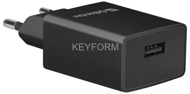 Defender Сетевой адаптер EPA-10 черный, 1xUSB, 5V/2.1А, пакет Defender 83572