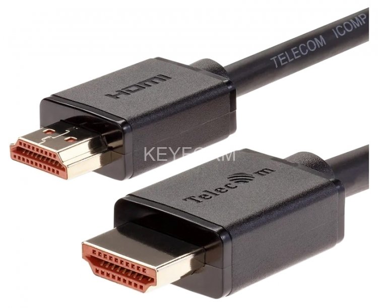 Кабель HDMI-19M --- HDMI-19M ver 2.0+3D/Ethernet ,3m, 2 фильтраTelecom <TCG215F-3M> VCOM TCG215F-3M