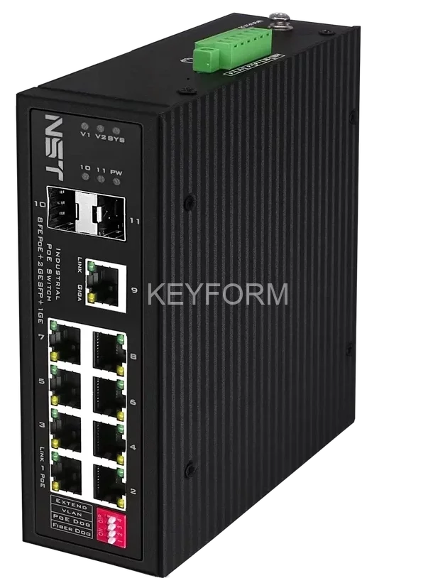 Промышленный PoE коммутатор Gigabit Ethernet NST NS-SW-8F3G-P/I