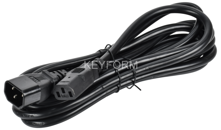 ITK Кабель электропитания PDU 3х1,5 3М с разъёмами С13-C14 ITK PC-C13C14-3M