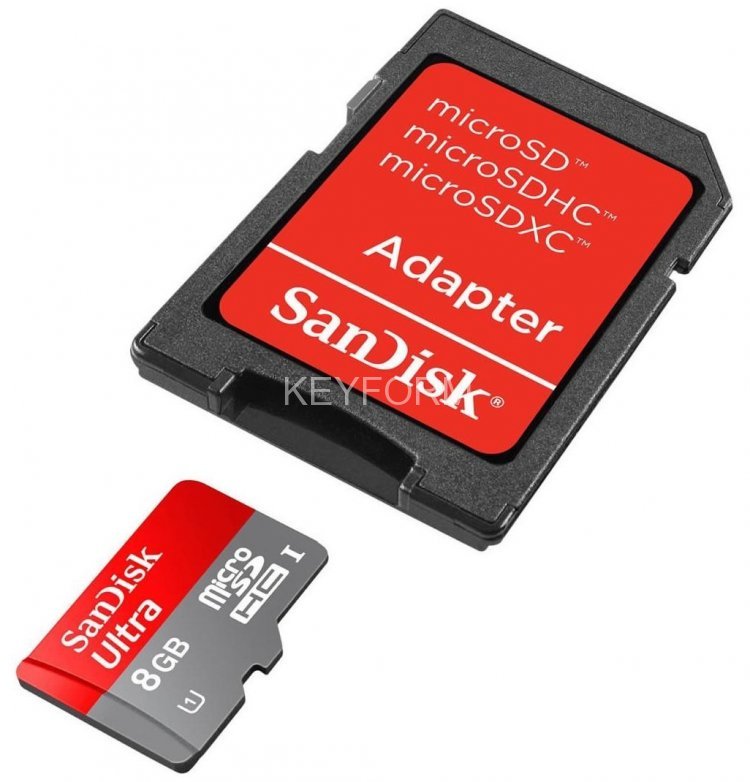 Карта памяти microSDHC, Ultra, 16 ГБ, Class 10 Sandisk SDSDQUA-016G-U46A