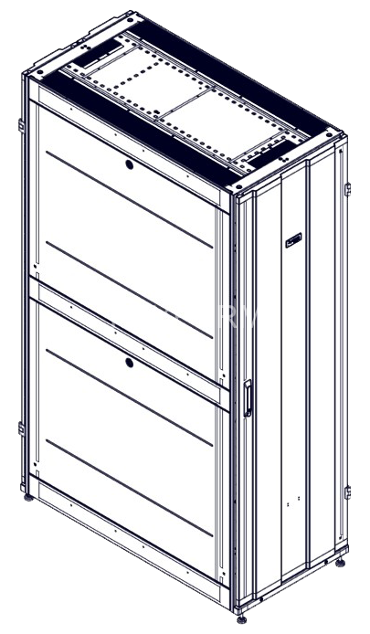 Монтажный шкаф Systeme Electric, серия Uniprom, 42U-600/1200, боковые панели 4шт, черный SYSTEME ELECTRIC UR3300