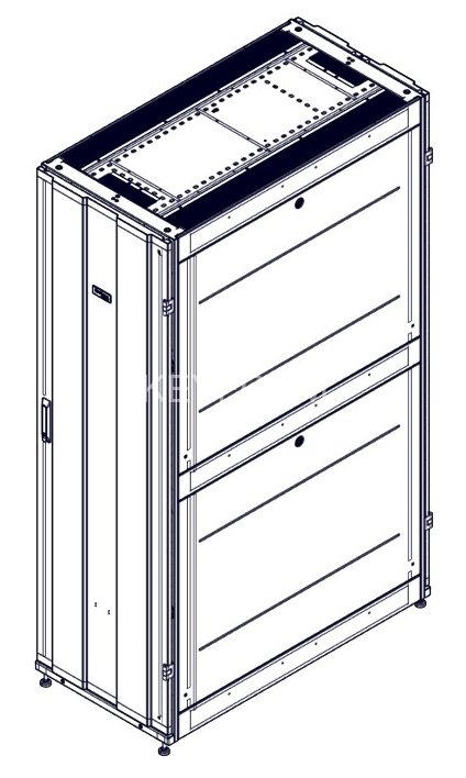 Монтажный шкаф Systeme Electric, серия Uniprom, 42U-600/1200, боковые панели 4шт, черный SYSTEME ELECTRIC UR3300