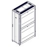 Монтажный шкаф Systeme Electric, серия Uniprom, 42U-600/1200, боковые панели 4шт, черный SYSTEME ELECTRIC UR3300