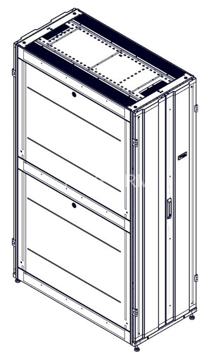 Монтажный шкаф Systeme Electric, серия Uniprom, 42U-600/1200, боковые панели 4шт, черный SYSTEME ELECTRIC UR3300