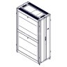 Монтажный шкаф Systeme Electric, серия Uniprom, 42U-600/1200, боковые панели 4шт, черный SYSTEME ELECTRIC UR3300