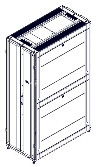 Монтажный шкаф Systeme Electric, серия Uniprom, 42U-600/1200, боковые панели 4шт, черный SYSTEME ELECTRIC UR3300