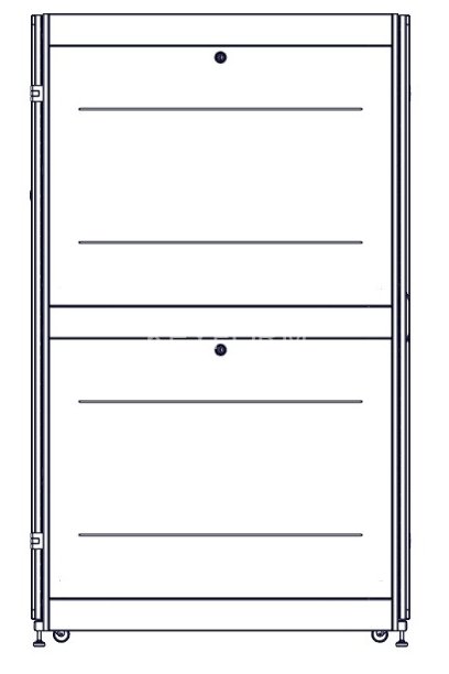 Монтажный шкаф Systeme Electric, серия Uniprom, 42U-600/1200, боковые панели 4шт, черный SYSTEME ELECTRIC UR3300