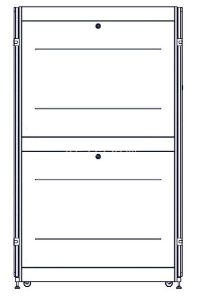 Монтажный шкаф Systeme Electric, серия Uniprom, 42U-600/1200, боковые панели 4шт, черный SYSTEME ELECTRIC UR3300