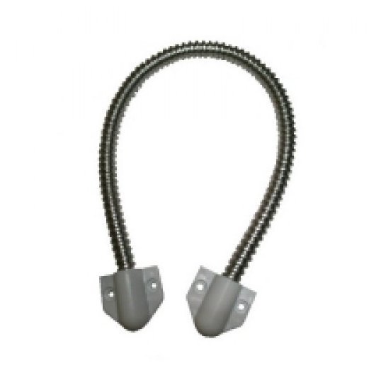 Кабель-канал гибкий для перехода на дверь Техносистемы KLB-468TW (цвет крепления белый)