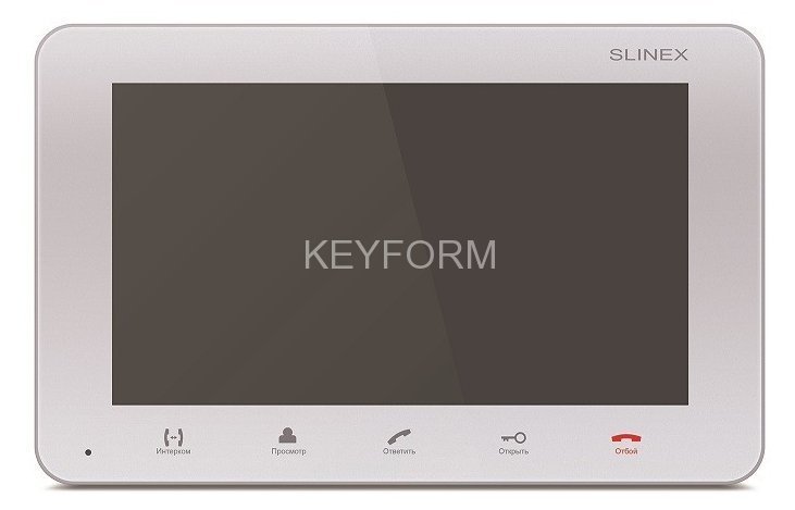 Монитор домофона цветной с функцией «свободные руки» Slinex SM-07M (серебро)