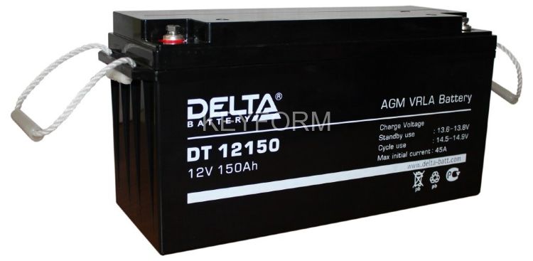 Аккумулятор герметичный свинцово-кислотный Delta DT 12150