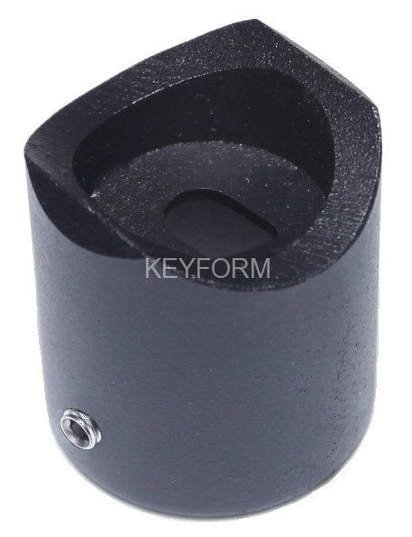 Патрубок ограждения к поручню ASP-D38.P (черный металл)