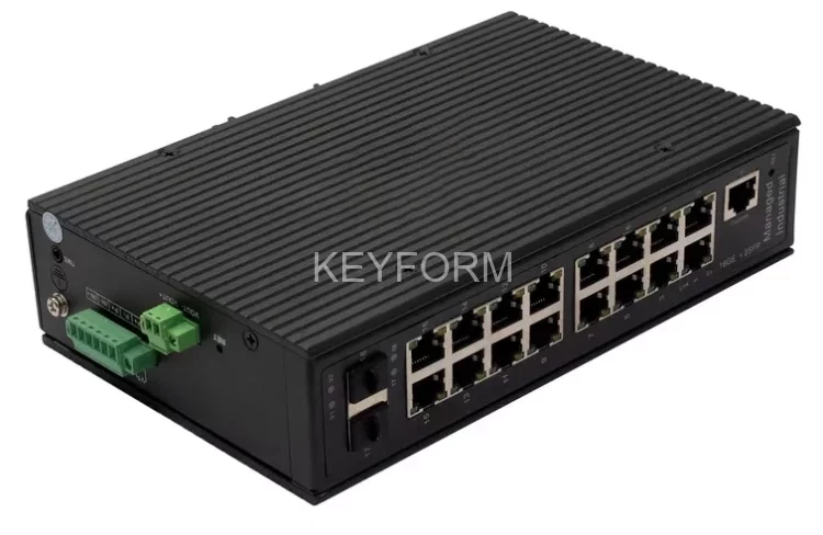 Промышленный управляемый (L2+) HiPoE коммутатор Gigabit Ethernet NST NS-SW-16G2G-PL/IM