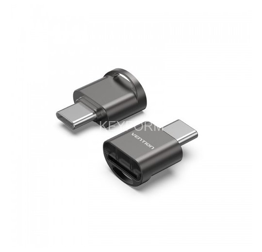 Картридер Vention OTG USB 2.0 CM / MicroSD - Серый Vention CLMH0