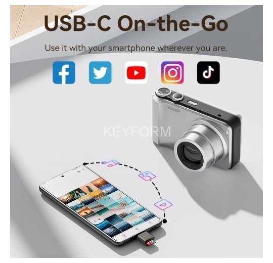 Картридер Vention OTG USB 2.0 CM / MicroSD - Серый Vention CLMH0