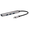 Переходник USB 3.1 Type-C-->USB3.0+3 USB2.0, Aluminum Shell, 0.2м Telecom <TA308C> VCOM TA308C