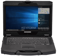 Защищенный ноутбук S14I Lite up to 3.40 GHz, Windows 10 Professional with 4GB RAM, 256GB SSD, 802.11a/b/g/n/ac Wireless, Bluetooth 5.0, HDMI, SD Card Reader, TPM, Standard Keyboard, IP53, 4ft Drop (without Docking Connector) Durabook S14I
