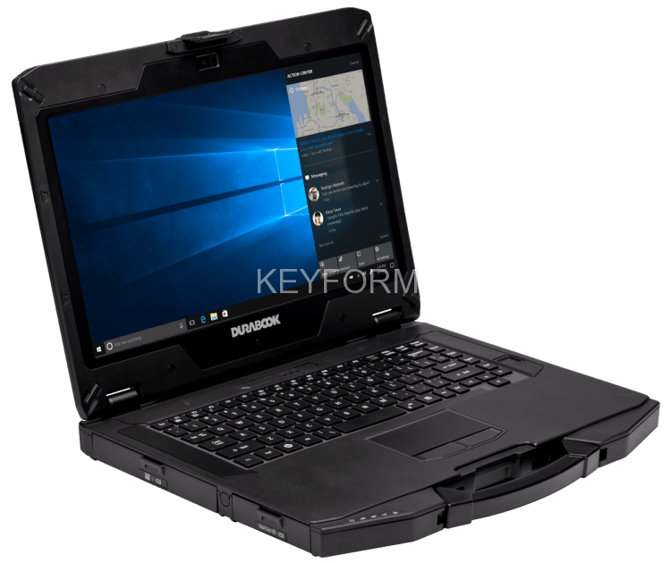 Защищенный ноутбук S14I Lite up to 3.40 GHz, Windows 10 Professional with 4GB RAM, 256GB SSD, 802.11a/b/g/n/ac Wireless, Bluetooth 5.0, HDMI, SD Card Reader, TPM, Standard Keyboard, IP53, 4ft Drop (without Docking Connector) Durabook S14I