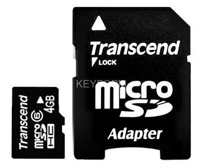 Карта памяти microSDHC, 32 ГБ, Class 10 Transcend TS32GUSDHC10