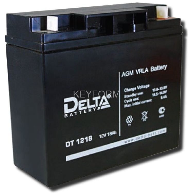 Аккумулятор герметичный свинцово-кислотный Delta DT 1218