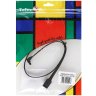 Кабель SATA M --SATA M 3.0V 7 pin  угловой разъем Telecom  0.5m <TUS705-0.5M> VCOM TUS705-0.5M