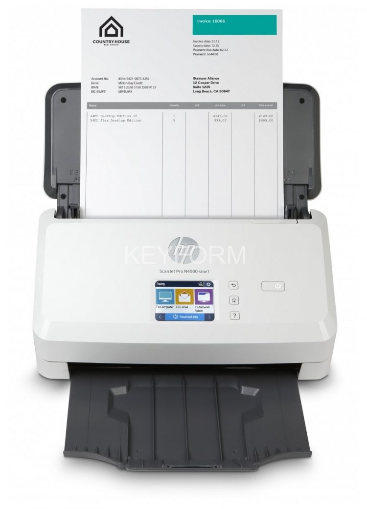 Сканер HP ScanJet Pro N4000 snw1 (6FW08A#B19)