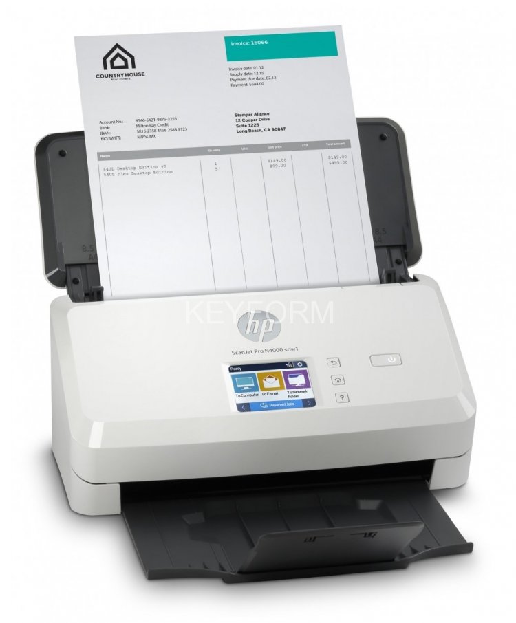 Сканер HP ScanJet Pro N4000 snw1 (6FW08A#B19)