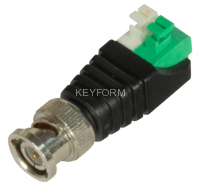 BNC универсальный (штекер), клеммная колодка, самозажим