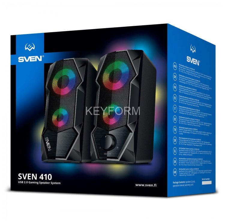 АС SVEN 410, черный (6 Вт, питание USB, подсветка) Sven SV-020941