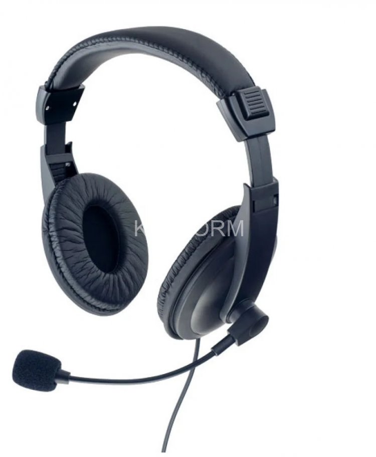 Perfeo компьютерная USB гарнитура полноразмерная U-TALK черная (кабель 2,4м) аксессуары для ПК и гаджеты для дома Perfeo PF_A4405