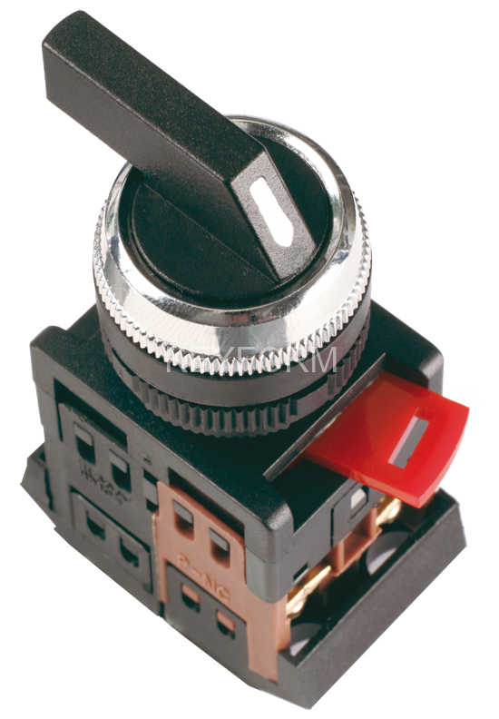 Переключатель АLСLR-22 черный 3 полож. I-O-II 1з+1р IEK IEK BSW10-ALCLR-3-K02