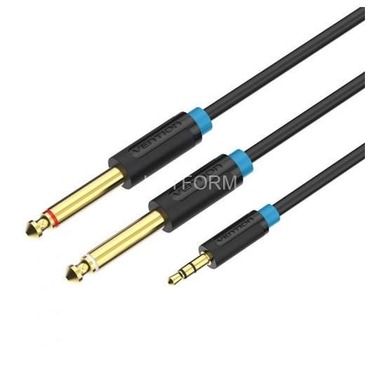 Кабель Vention аудио Jack 3,5 mm M/2Jack 6,5 mm M - 2 м Vention BACBH