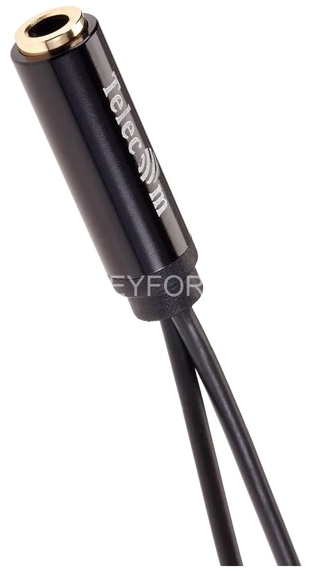 Кабель-адаптер  2*3.5ST(M)/3.5 ST(F), 0.2м, Telecom PRO <TAV205M-0.2M> VCOM TAV205M-0.2M