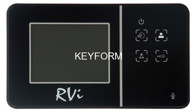 Монитор видеодомофона цветной с функцией «свободные руки» RVi, RVi RVi-VD1 mini (черный)
