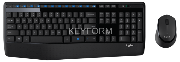 Комплект (клавиатура + мышь) Logitech Wireless Desktop MK345 Combo Black Retail