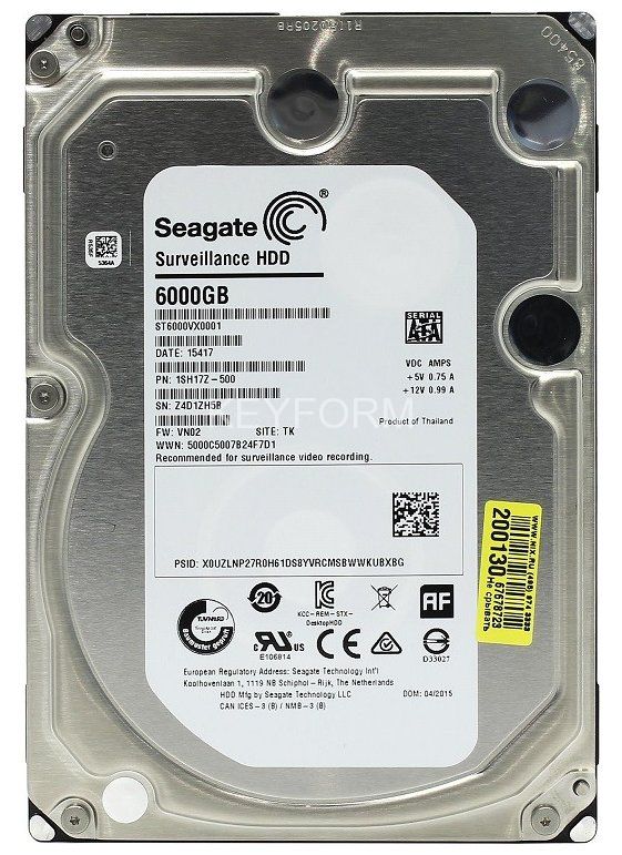 HDD 6000 GB (6 TB) SATA-III Original  ST6000VX0001
