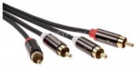 Кабель соединит 2xRCA (M) - 2xRCA (M),1.5m, TelecomPRO &lt;TAV7158M-1.5M&gt; VCOM TAV7158M-1.5M