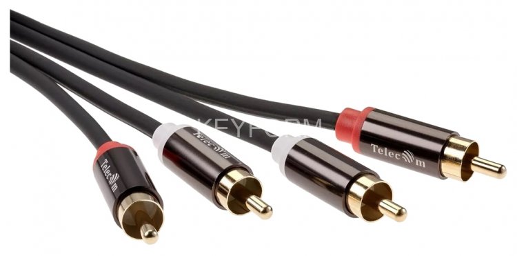 Кабель соединит 2xRCA (M) - 2xRCA (M),1.5m, TelecomPRO <TAV7158M-1.5M> VCOM TAV7158M-1.5M
