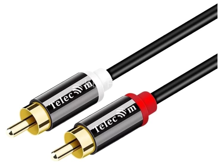 Кабель соединит 2xRCA (M) - 2xRCA (M),1.5m, TelecomPRO <TAV7158M-1.5M> VCOM TAV7158M-1.5M