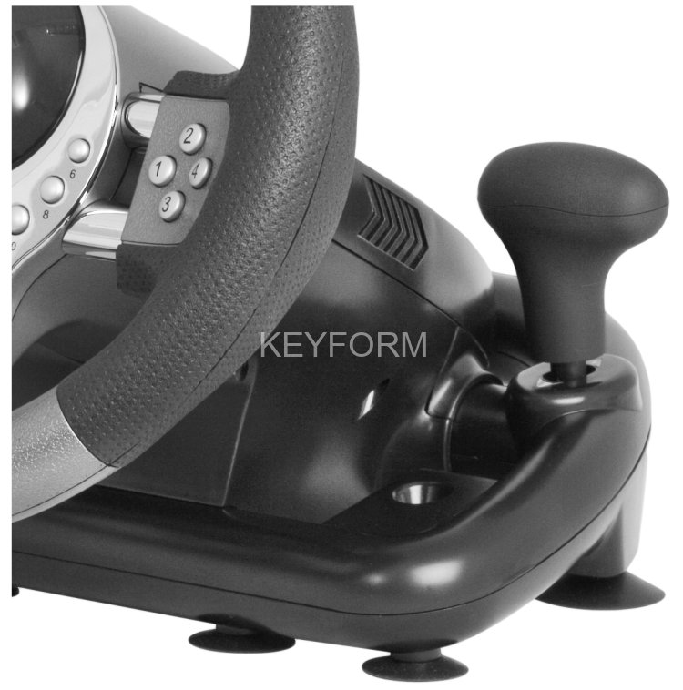 Defender Игровой руль Forsage GTR USB, 12 кнопок, рычаг передач Defender Forsage GTR USB