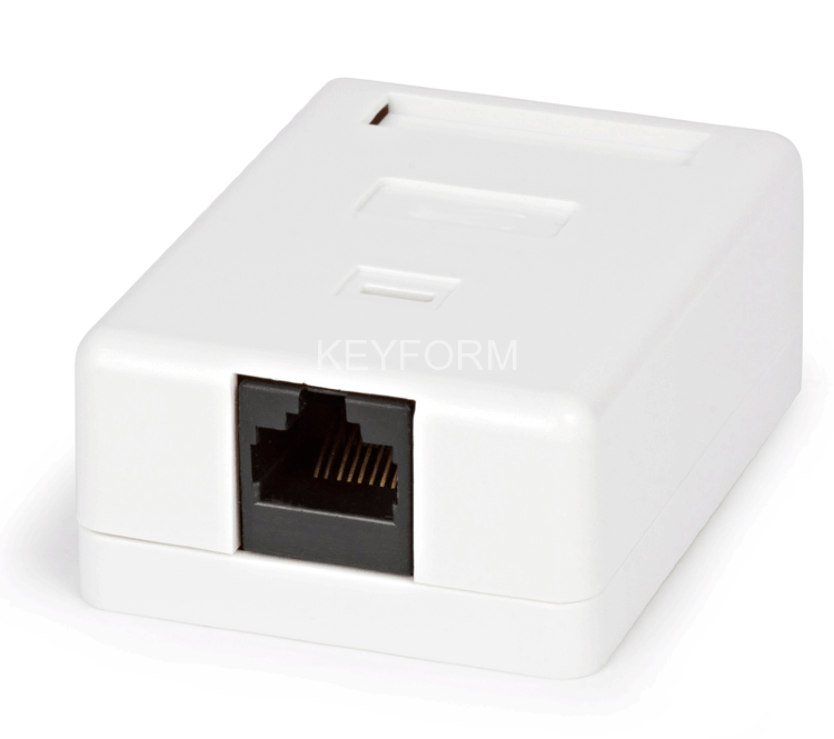 STK-RJ-45(8P8C), CAT.6, 1 выход, Dual IDC компьютерная розетка