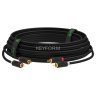GCR Кабель 5.0m аудио 2 х RCA / 2 х RCA , GOLD, черный, GCR-53116 Greenconnect GCR-53116, 5 м