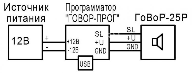 Программатор для ГоВоР-25Р Спецприбор ГоВоР-ПРОГ
