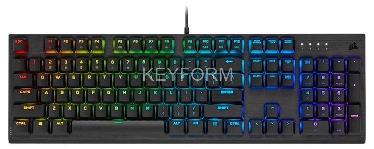 Игровая клавиатура Corsair Gaming™ CORSAIR K60 RGB PRO Mechanical Gaming Keyboard, Backlit RGB LED, CHERRY VIOLA Corsair CH-910D019-RU