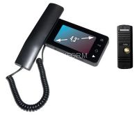 QM-434C_SET2 (черный)+Выз. панель (черный)