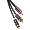 Кабель соединит 3.5 Jack (M) - 2xRCA (M), 1.5м Telecom PRO <TAV7183M-1.5M> VCOM TAV7183M-1.5M