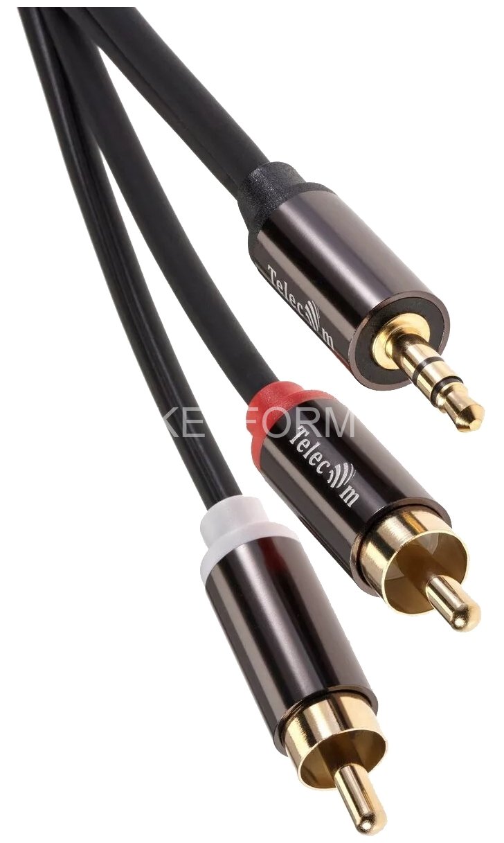 Кабель соединит 3.5 Jack (M) - 2xRCA (M), 3м Telecom PRO <TAV7183M-3M> VCOM TAV7183M-3M